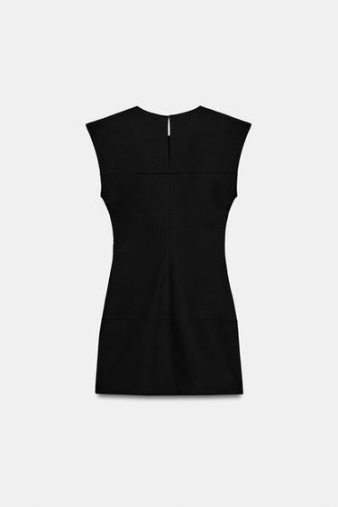 ROBE COURTE À BRANDEBOURGS - Noir de Zara - Image 7