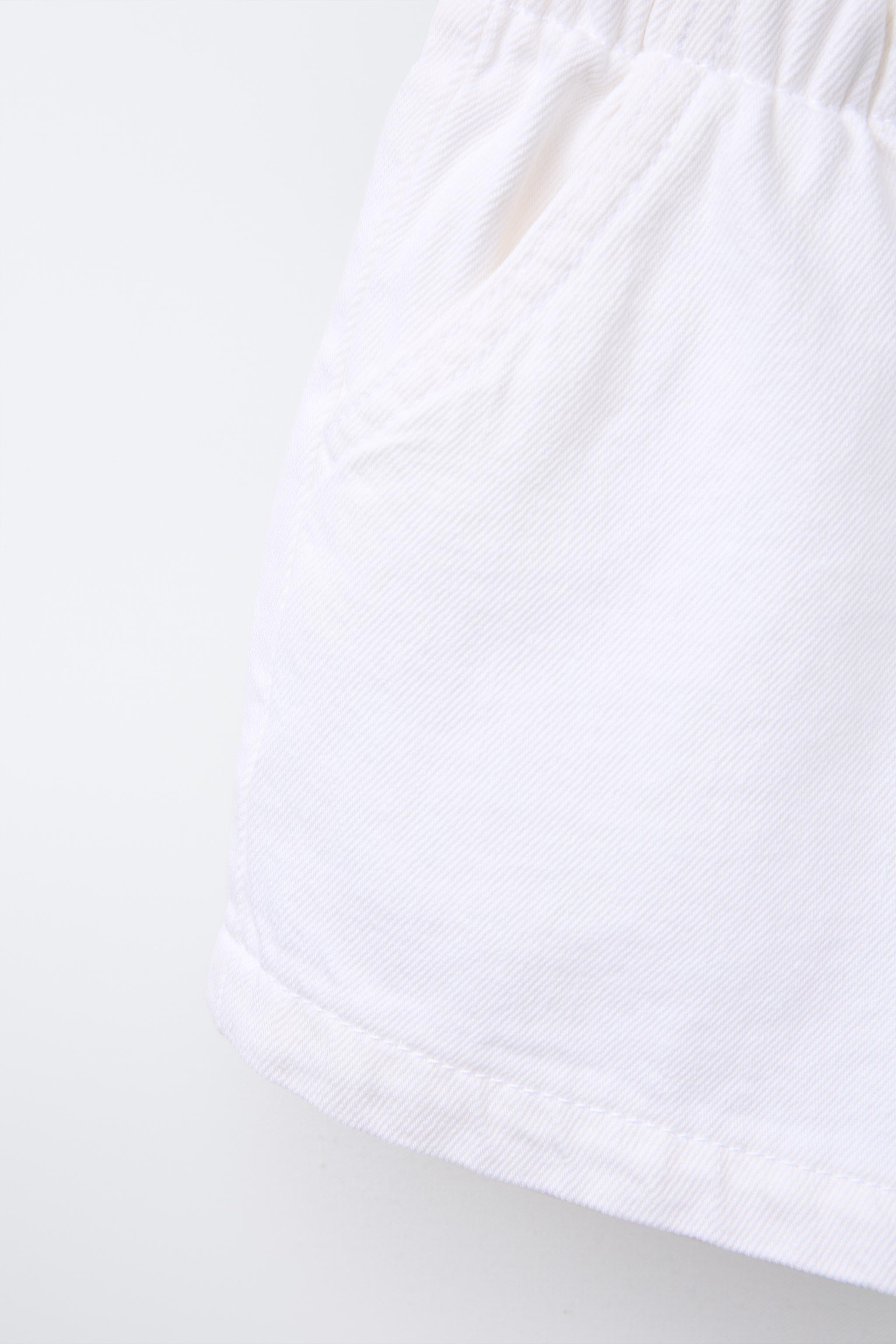 ELASTIC DENIM SHORTS