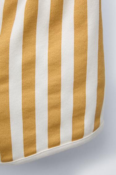 STRIPED BERMUDA SHORTS - Ecru by Zara - Image 3