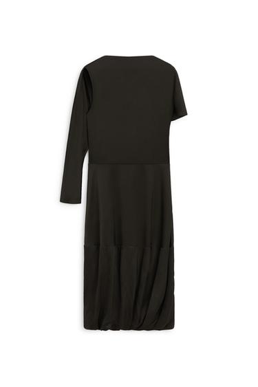 Asymmetric sleeve midi dress - LIMITED EDITION — Anthracite grey 2