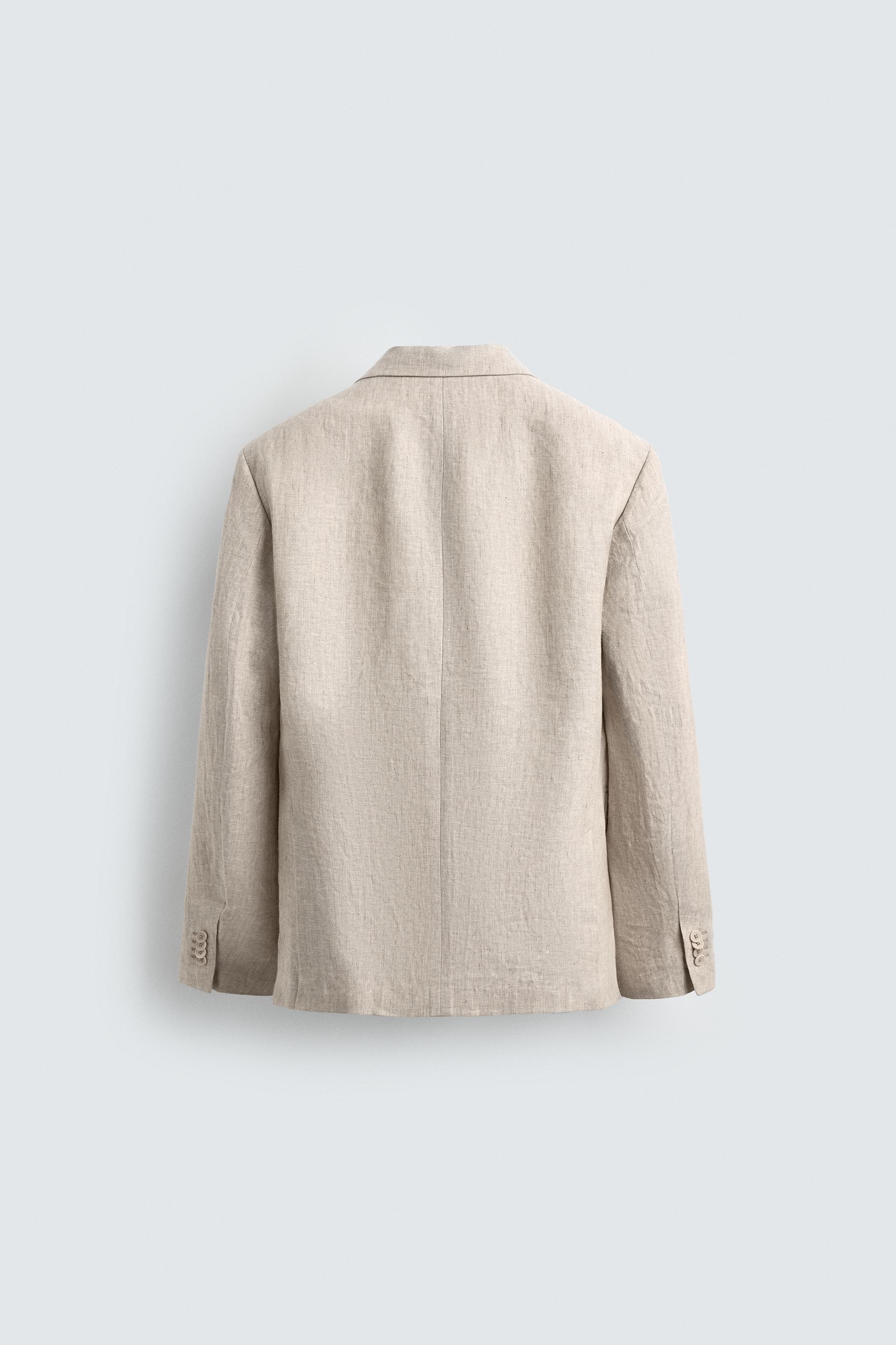 100% LINEN SUIT JACKET