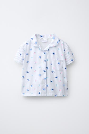 6-14 YEARS/ LILO & STITCH © DISNEY SHIRT PYJAMAS - Ecru by Zara - Image 1