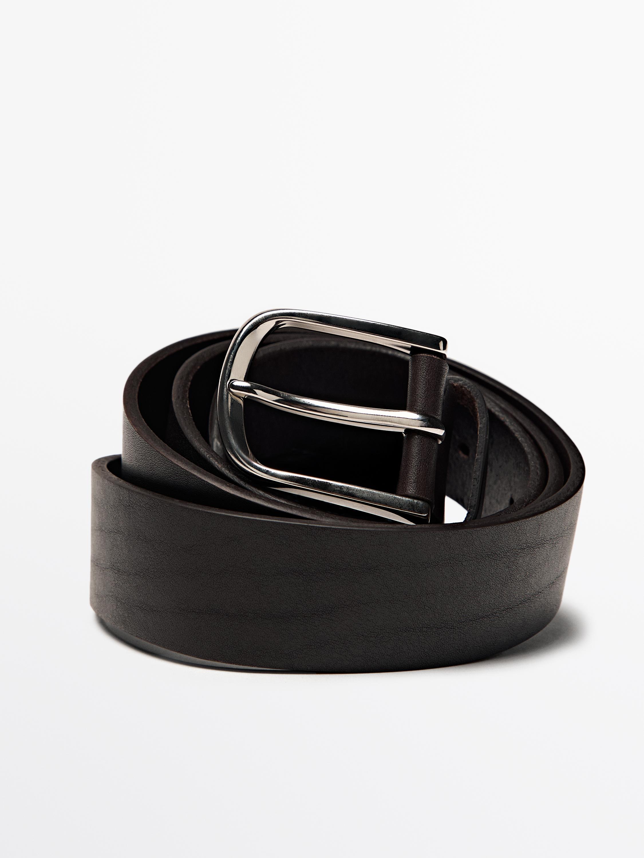 Ceinture en cuir nappa
