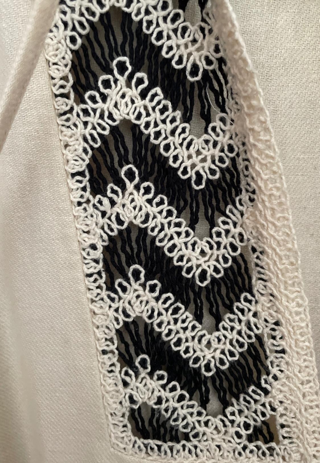 CROCHET LINEN BLEND BLOUSE - Image 3