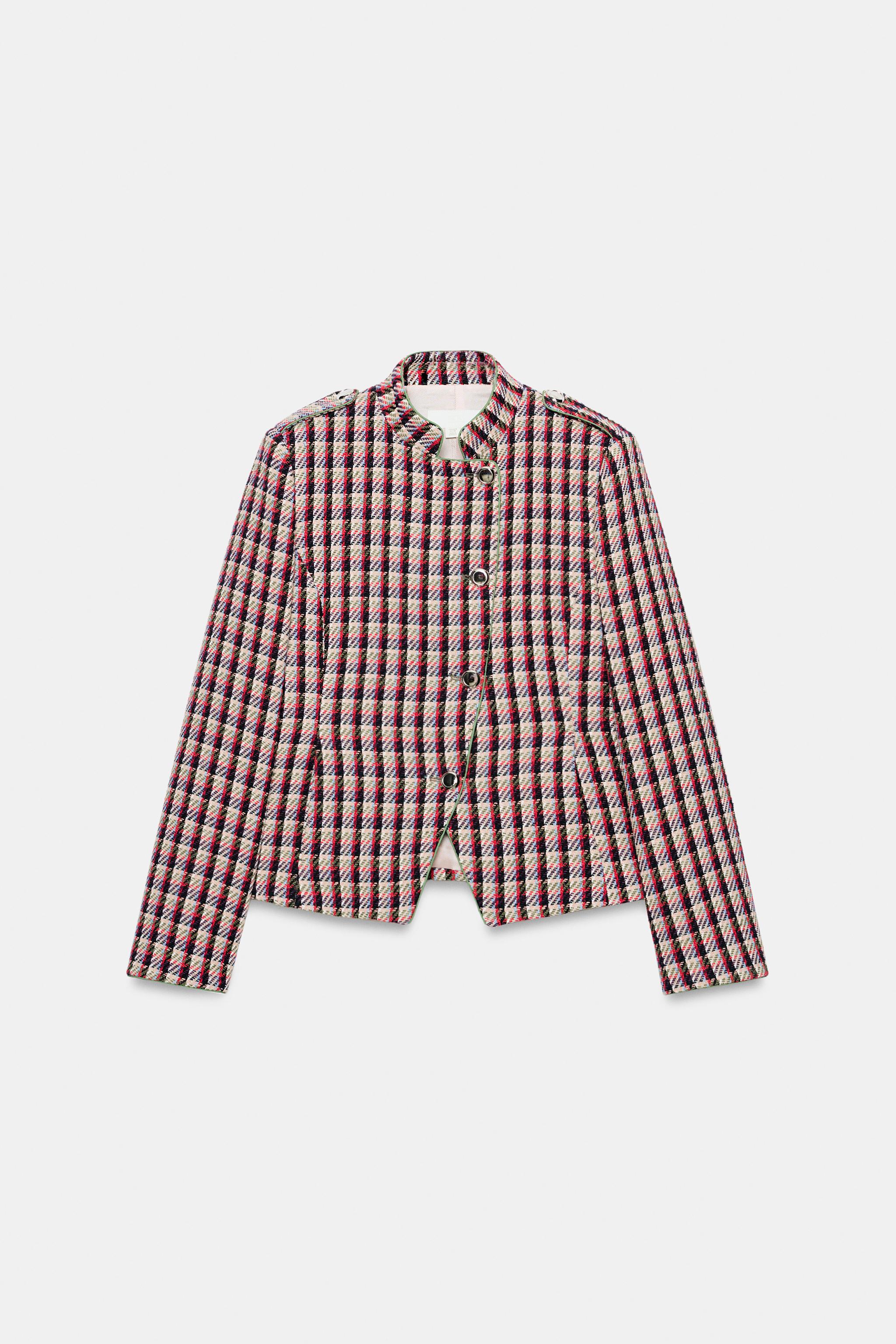 VESTE À BOUTONNAGE CROISÉ STRUCTURÉE