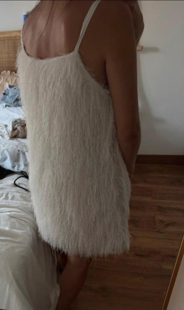 VESTIDO BLANCO CON FLECOS - Image 8