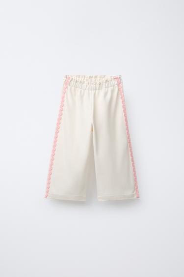 PANTALÓN RECTO ONDULINA - Crudo de Zara