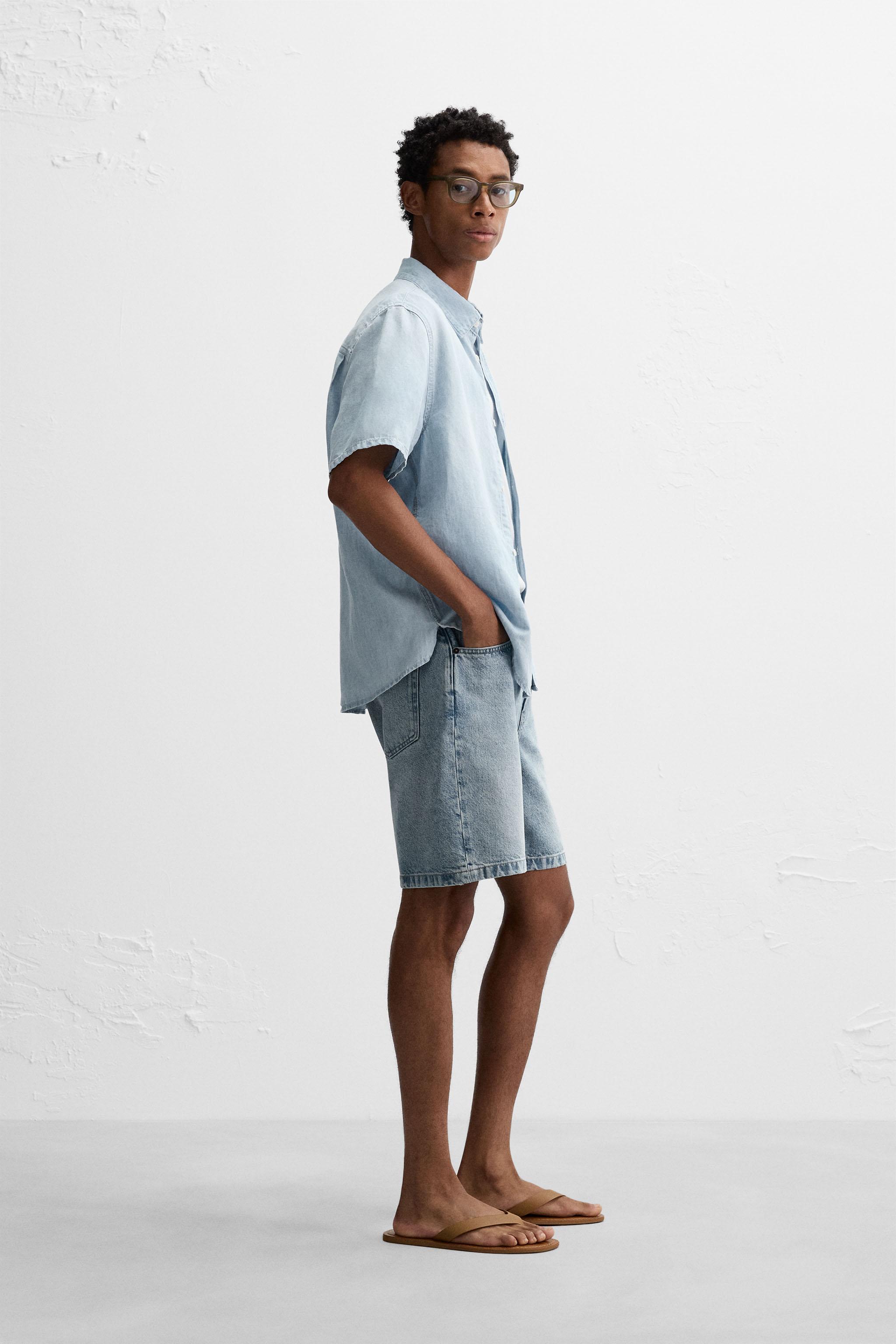 【関税・送料込み】WHITE AND LIGHT BLUE COTTON SHIRT White and Light Blue Micro-striped Trofeo™ Cotton Shirt FW25