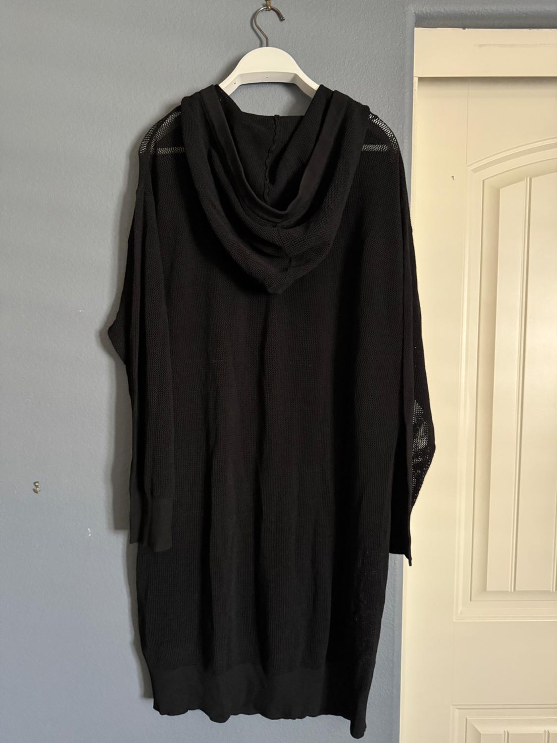 LONG SWEATER WITH HOOD - Image 2