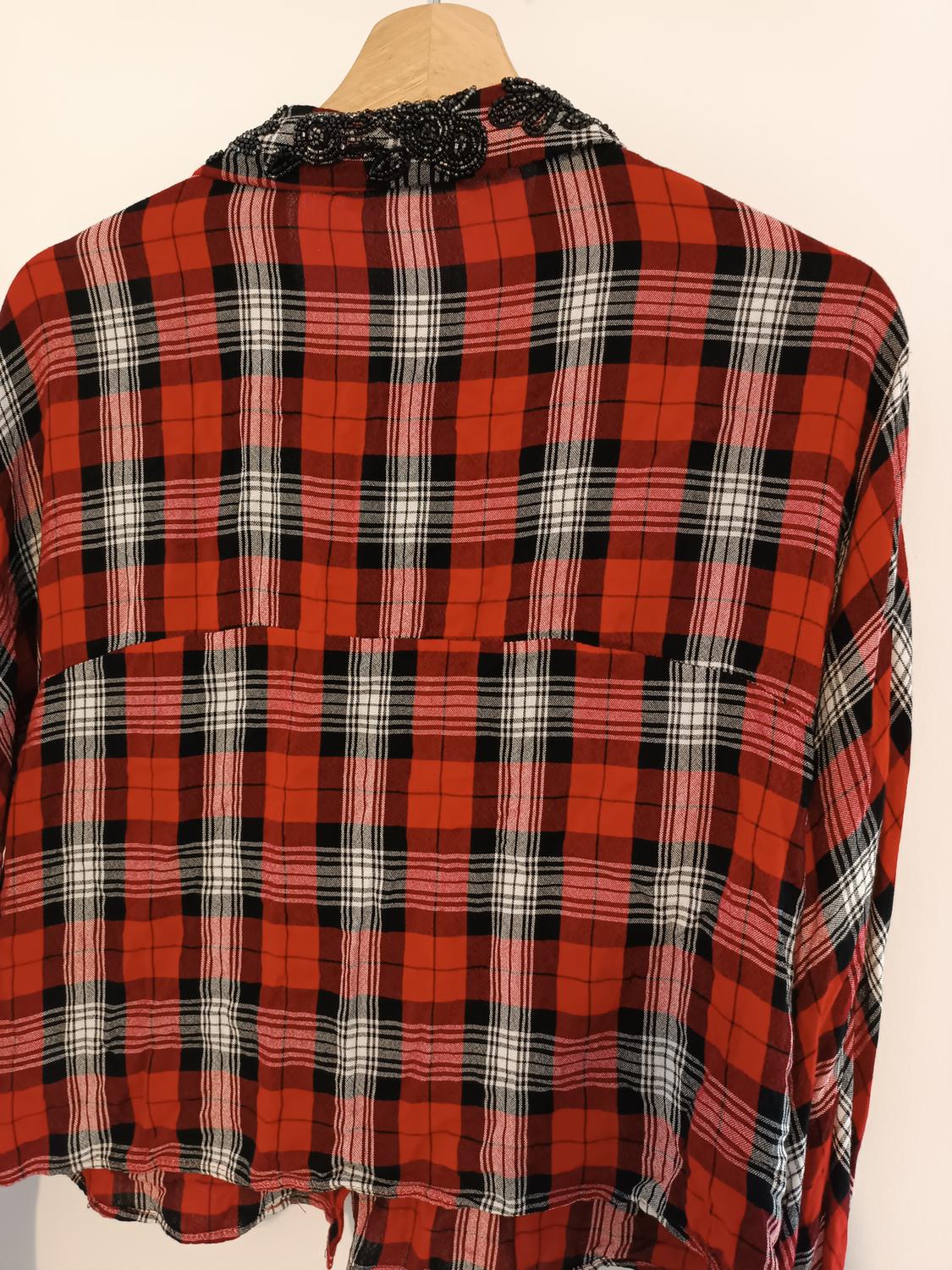 CHECKED SHIRT WITH BOW - Image 3