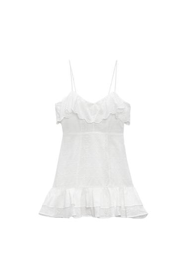 DRESS WITH CUTWORK EMBROIDERY