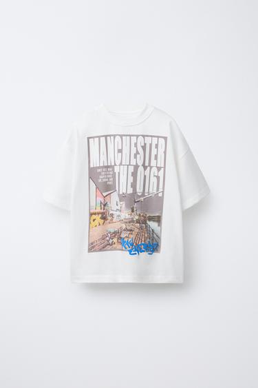 CAMISETA ESTAMPADA CIUDAD - Blanco de Zara