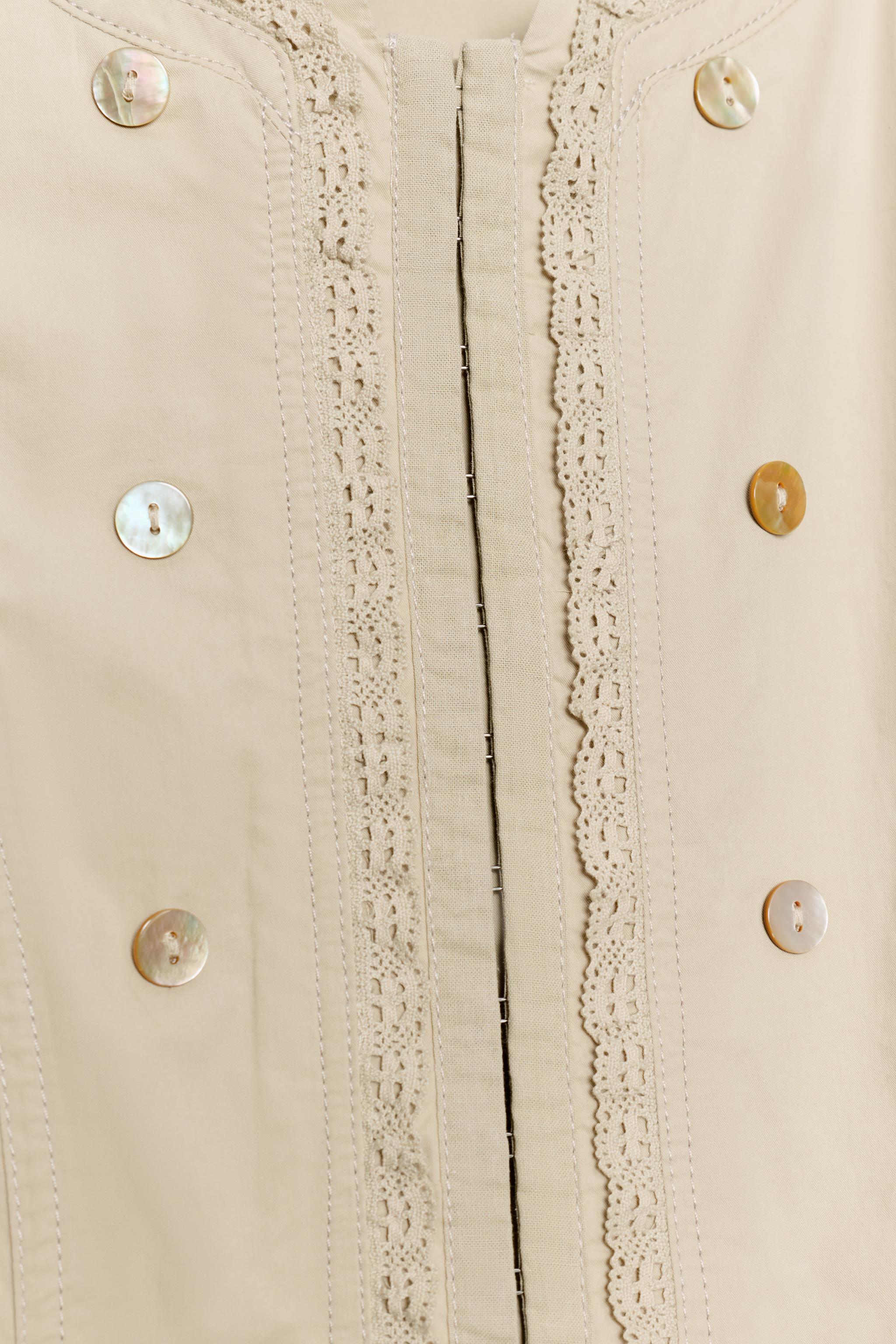 COMBINATION LACE BUTTON JACKET