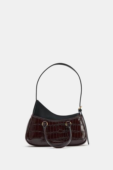 LIMITED EDITION LEATHER SHOULDER BAG - Chocolate by Zara