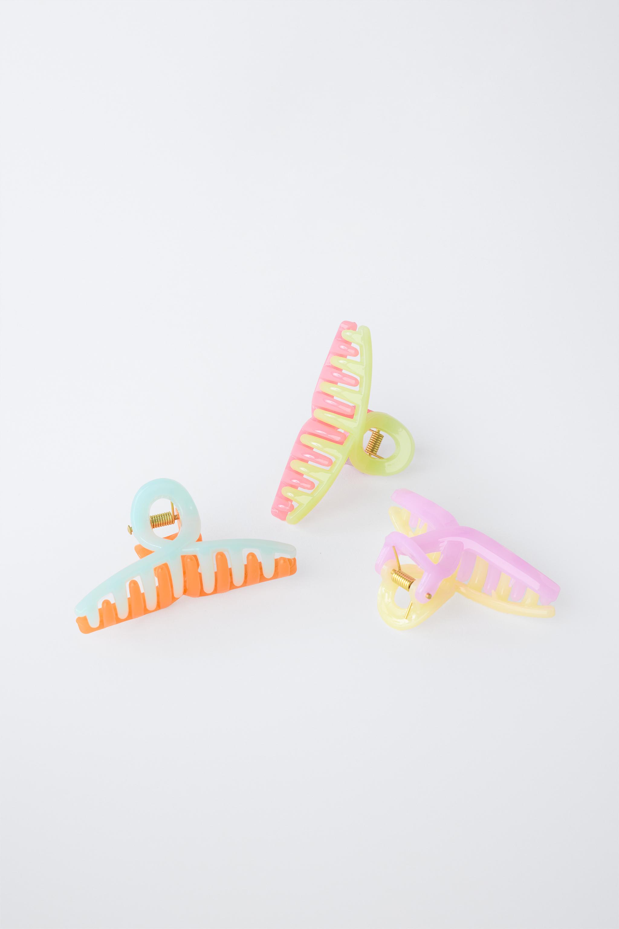 Детские аксессуары Zara THREE-PACK OF KNOTTED CLIPS — фото 2