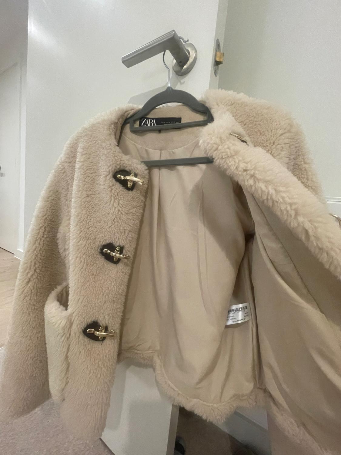 FAUX SHEARLING JACKET WITH LOBSTER CLASPS - Image 5