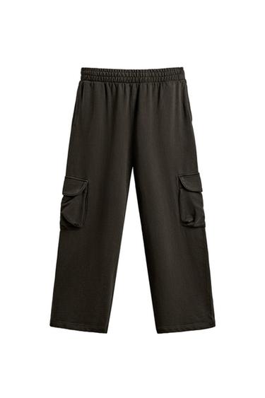 WASHED CARGO TROUSERS - Brown by Zara