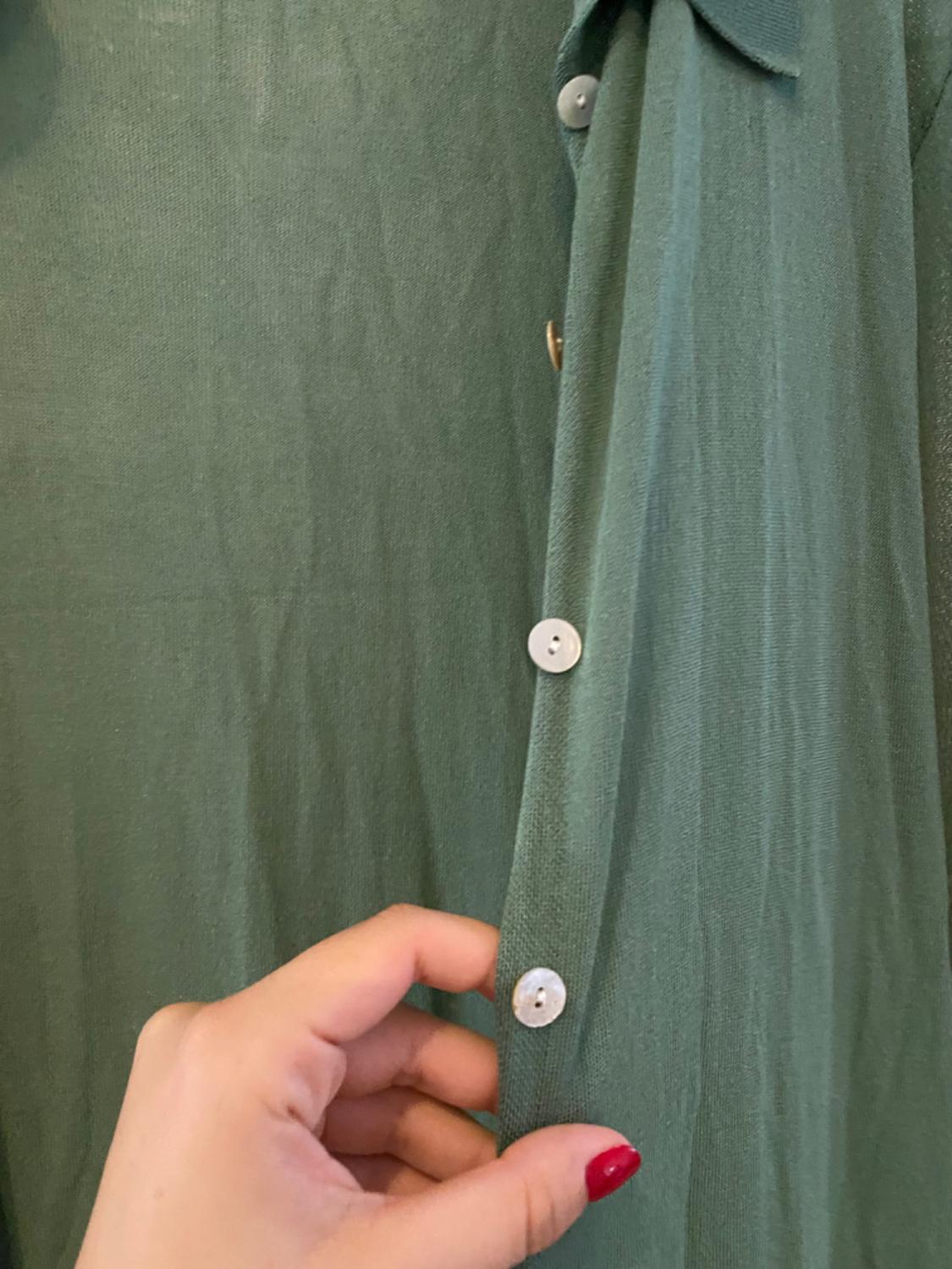 KNIT SHIRT DRESS - Image 4