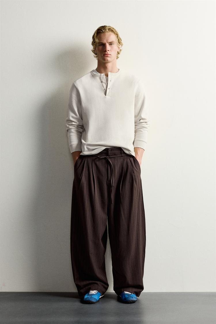 Pantalon balloon fit raya diplomatica cinturon