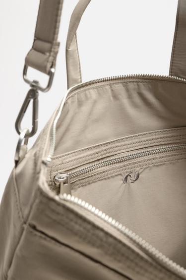 SAC SHOPPER EN NYLON - Blanc ivoire de Zara - Image 5