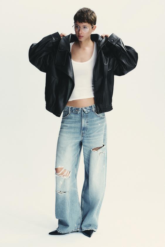FAUX LEATHER JACKET - Black by Zara - Image 0