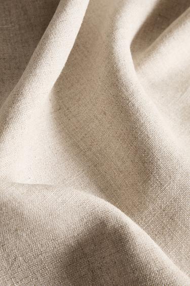 PACK OF LINEN CHRISTMAS NAPKINS WITH RED LEAVES (PACK OF 2) - Red by Zara - Image 3