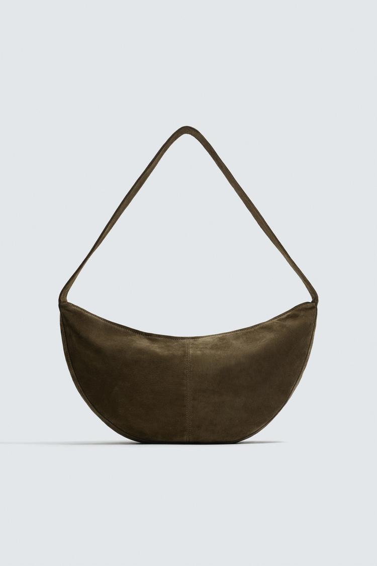 ZARA LEATHER SHOULDER BAG