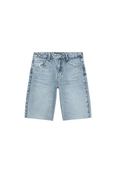 ΒΕΡΜΟΥΔΑ Z1975 DENIM ΜΕΣΑΙΟΥ ΥΨΟΥΣ - Μπλε μεσαία απόχρωση του Zara