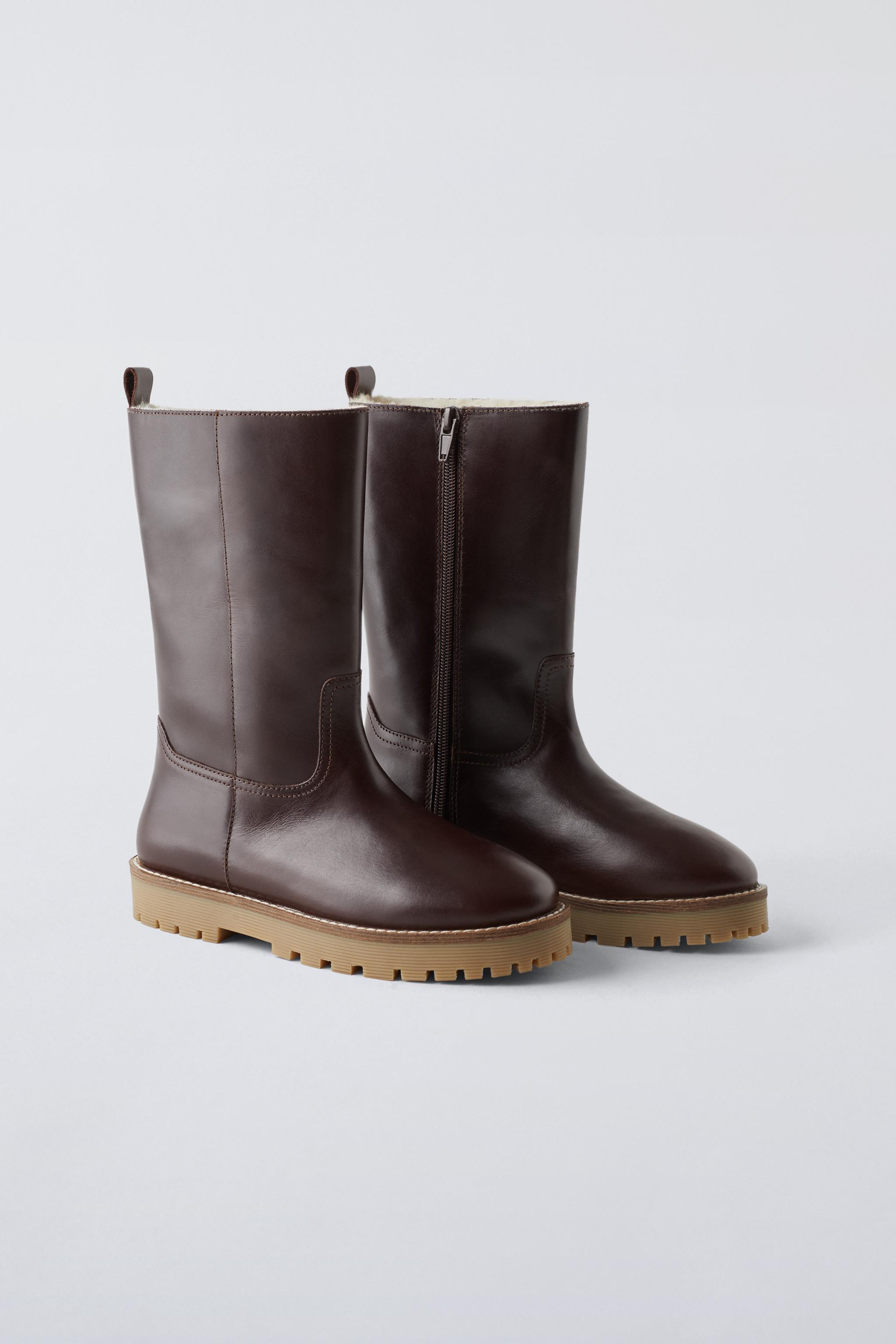 ZARA shops Leather Boots