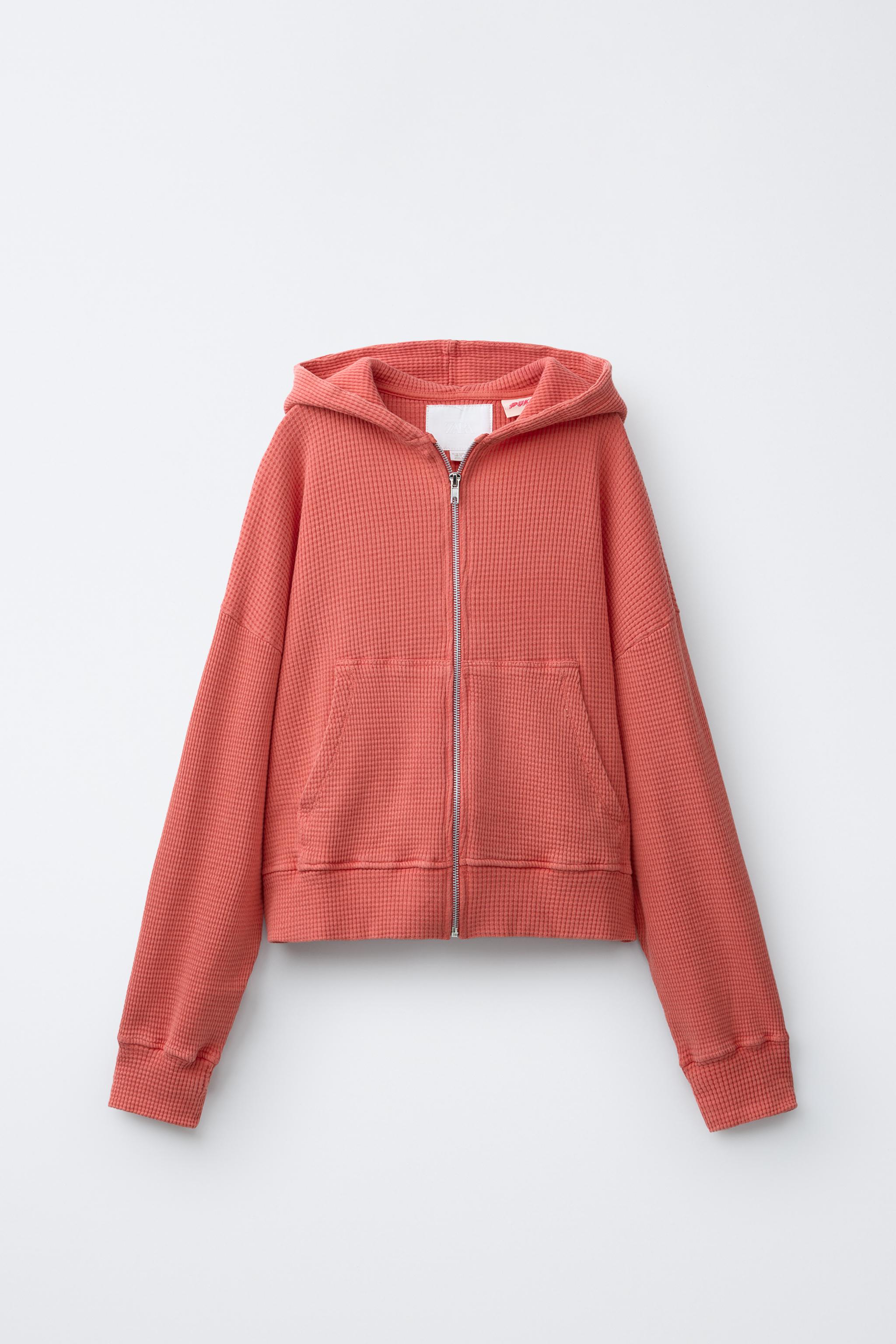 Детские худи Zara PUKAS SURF WAFFLE CROPPED