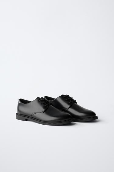 CLASSIC DERBY SHOES - Black by Zara