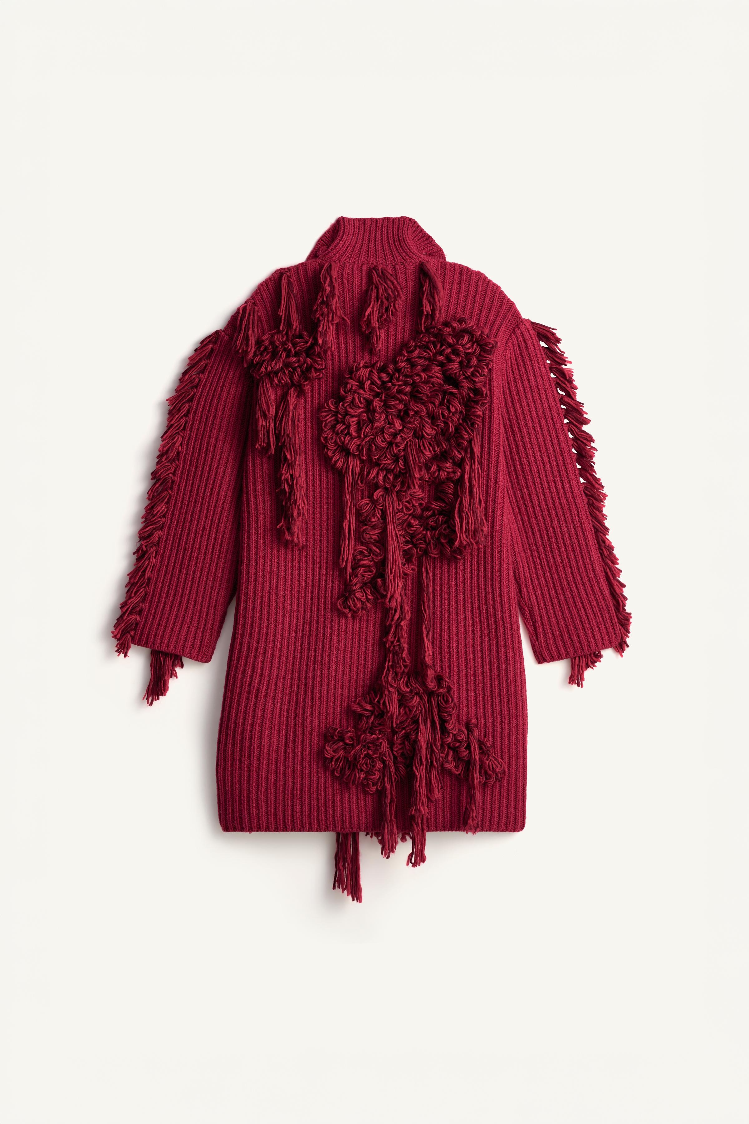 MANTEAU EN MAILLE À FRANGES ÉDITION LIMITÉE