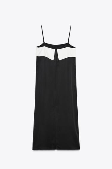 ROBE MINIMAL SATINÉE ZW COLLECTION - Noir de Zara - Image 6