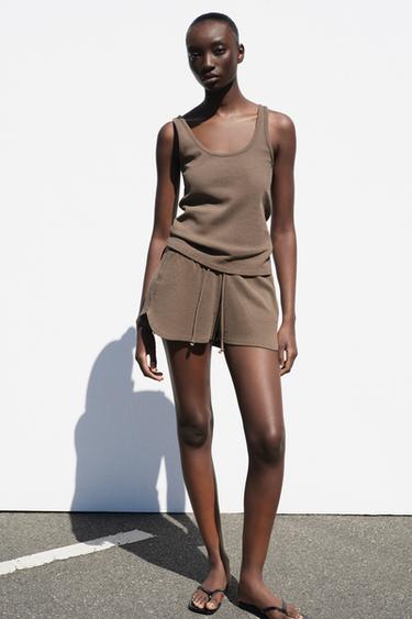 TOP GIROMANICA - Marrone / Taupe di Zara