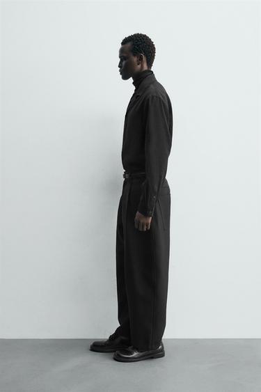 CHEMISE POLO FLUIDE - Noir de Zara - Image 3