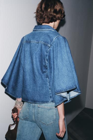 CHEMISE KIMONO EN JEAN ZW COLLECTION - Bleu de Zara - Image 2