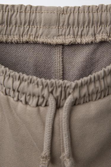 PANTALON BIMATIÈRE AVEC ÉTIQUETTE - Beige clair de Zara - Image 2
