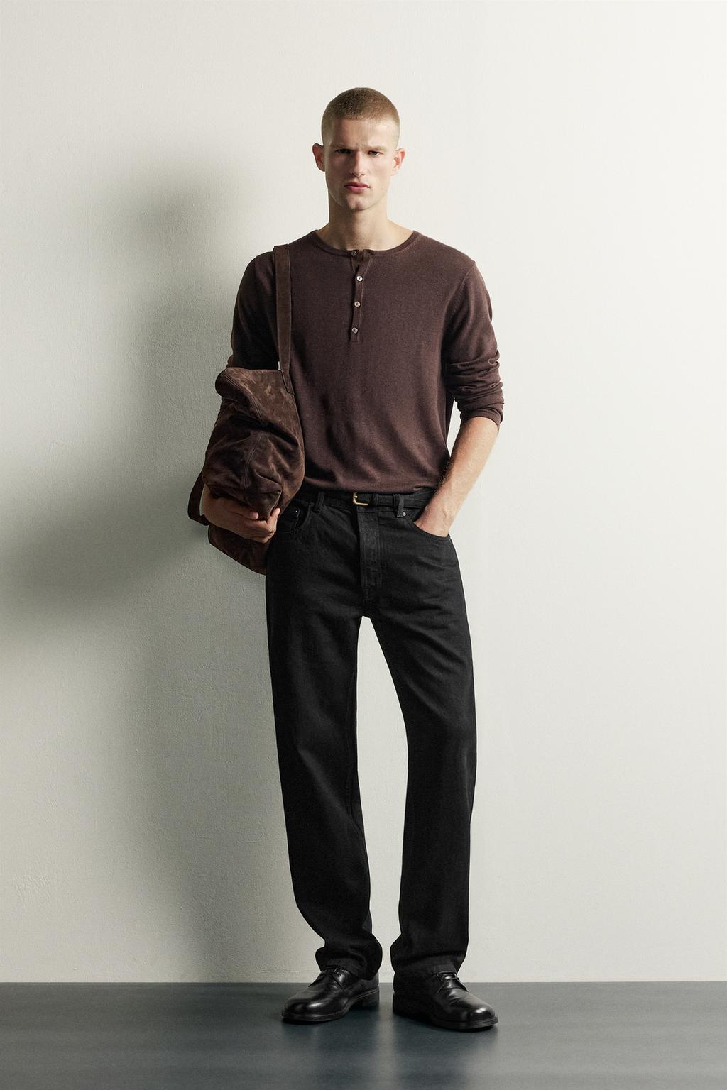 HENLEY KNIT T-SHIRT