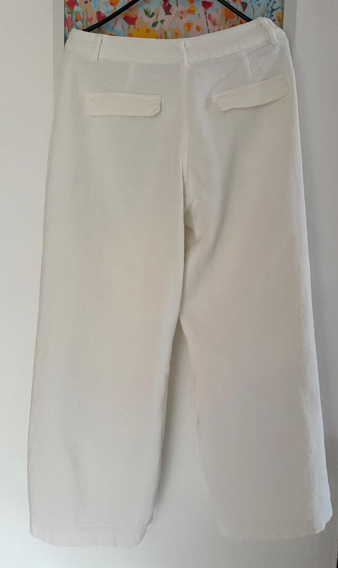 BRAIDED BELT CULOTTE TROUSERS - Image 2