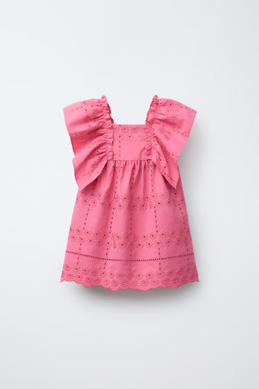 JURK MET GEBORDUURDE BLOEMEN - Aardbei van Zara