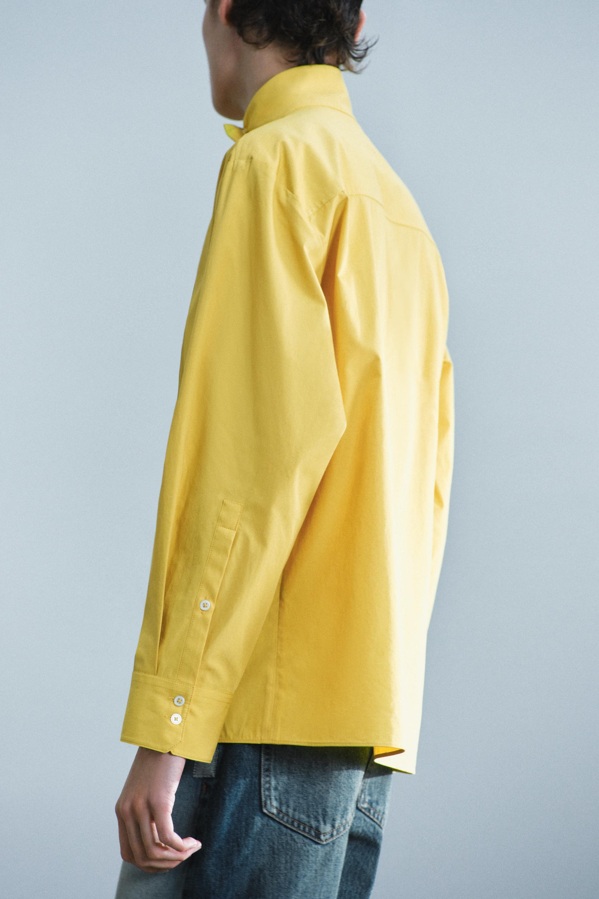 CHEMISE EN POPELINE À FERMETURE CROISÉE ZW COLLECTION
