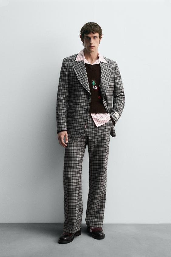 CHECKED SUIT PANTS HARRY LAMBERT FOR ZARA X DISNEY