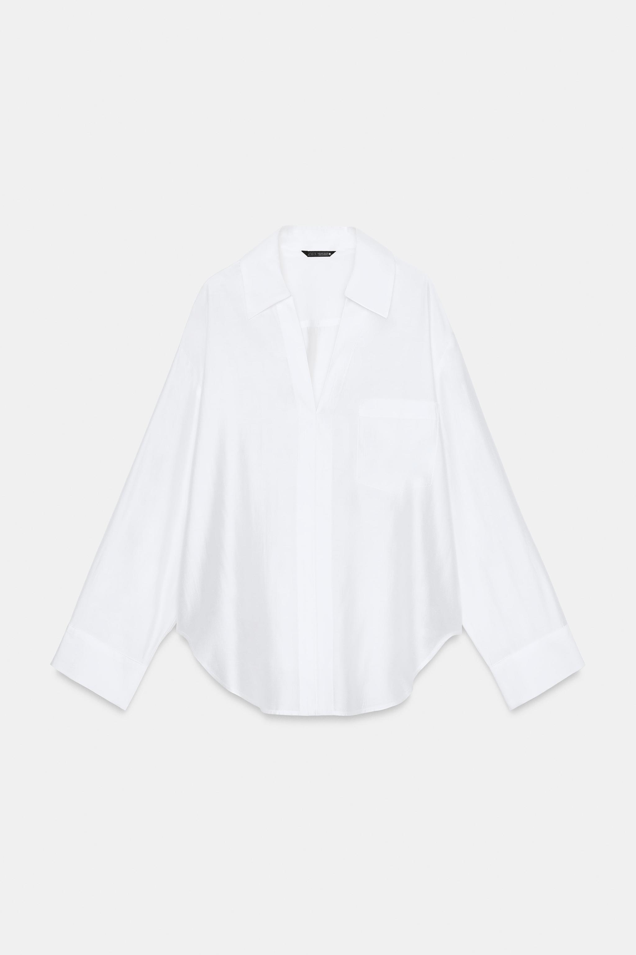 OVERSIZED SATIN EFFECT SHIRT