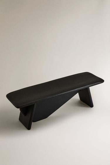 TEXTURED BENCH - Black by Zara - Image 1