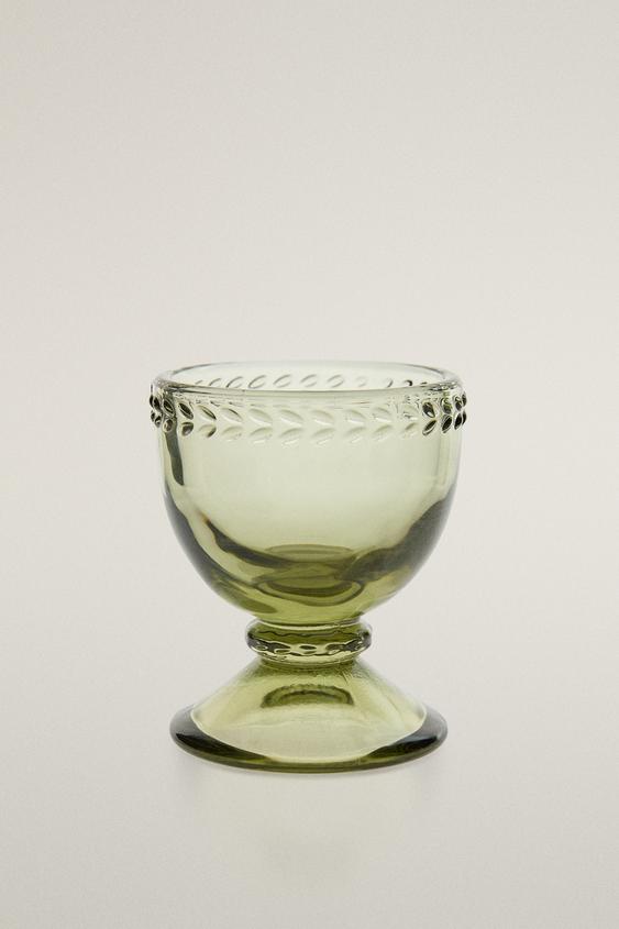 WEIHNACHTLICHER EIERBECHER AUS GLAS - Grün von Zara - Bild 0