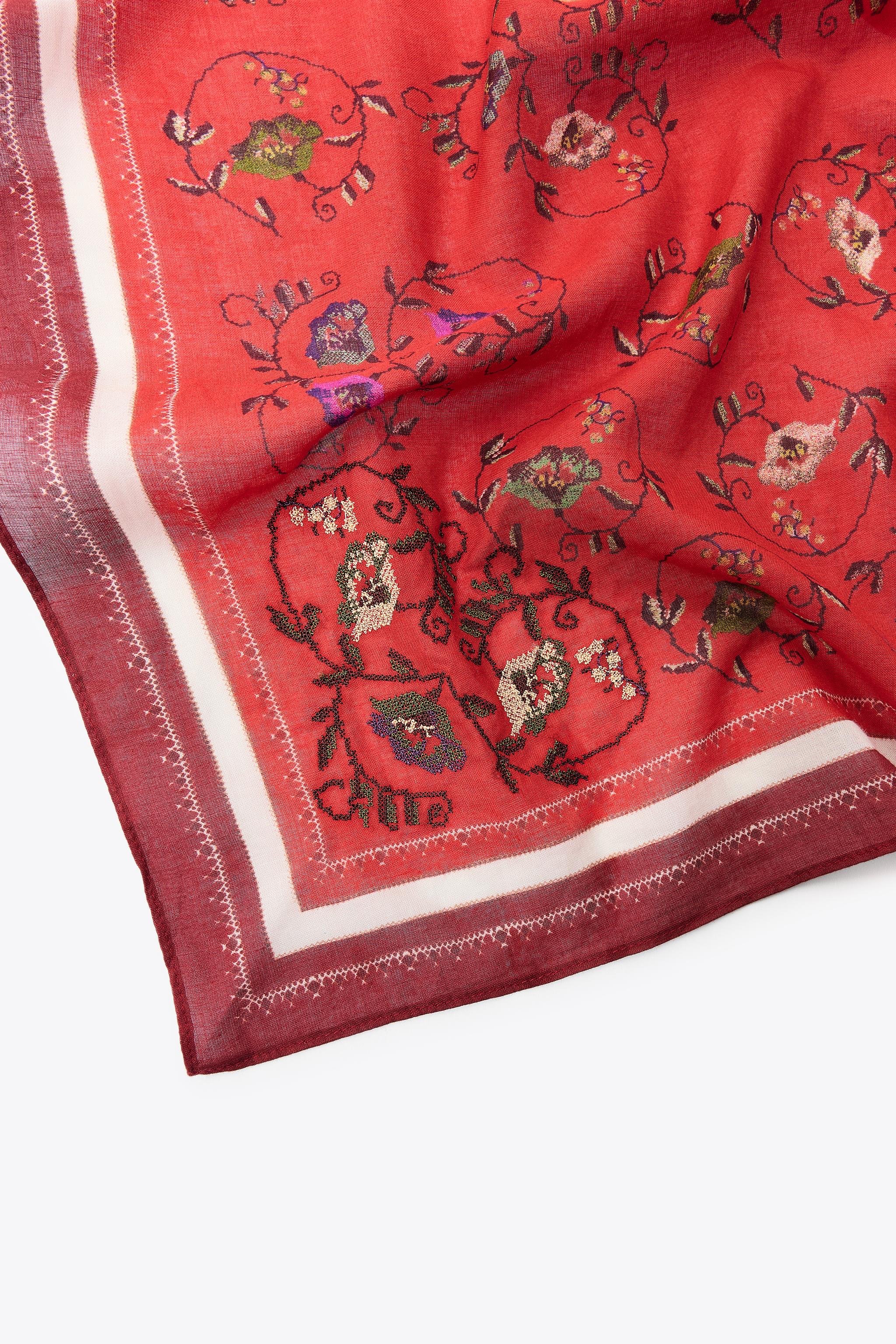 新品未開封　Cherry-Pattern Scarf & Tote Set Cherry-Pattern Scarf & Tote Set ノベルティ
