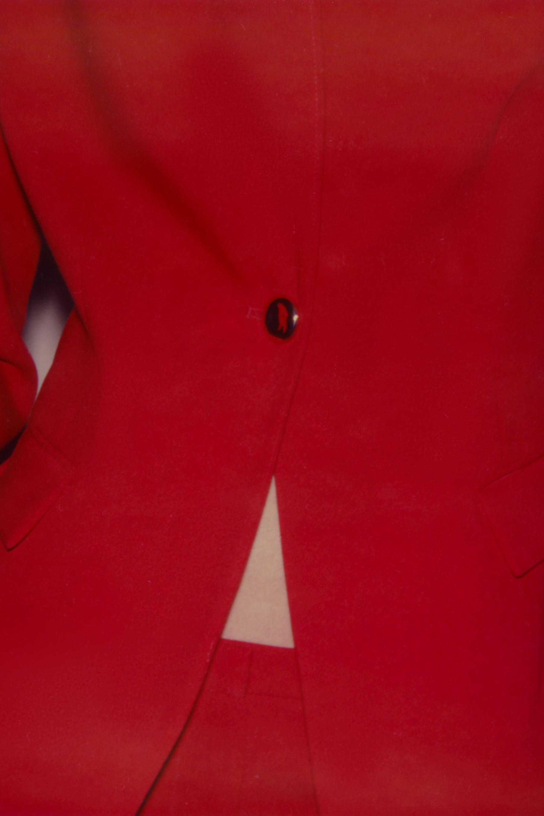 TAILORED BLAZER WITH SHOULDER PADS
