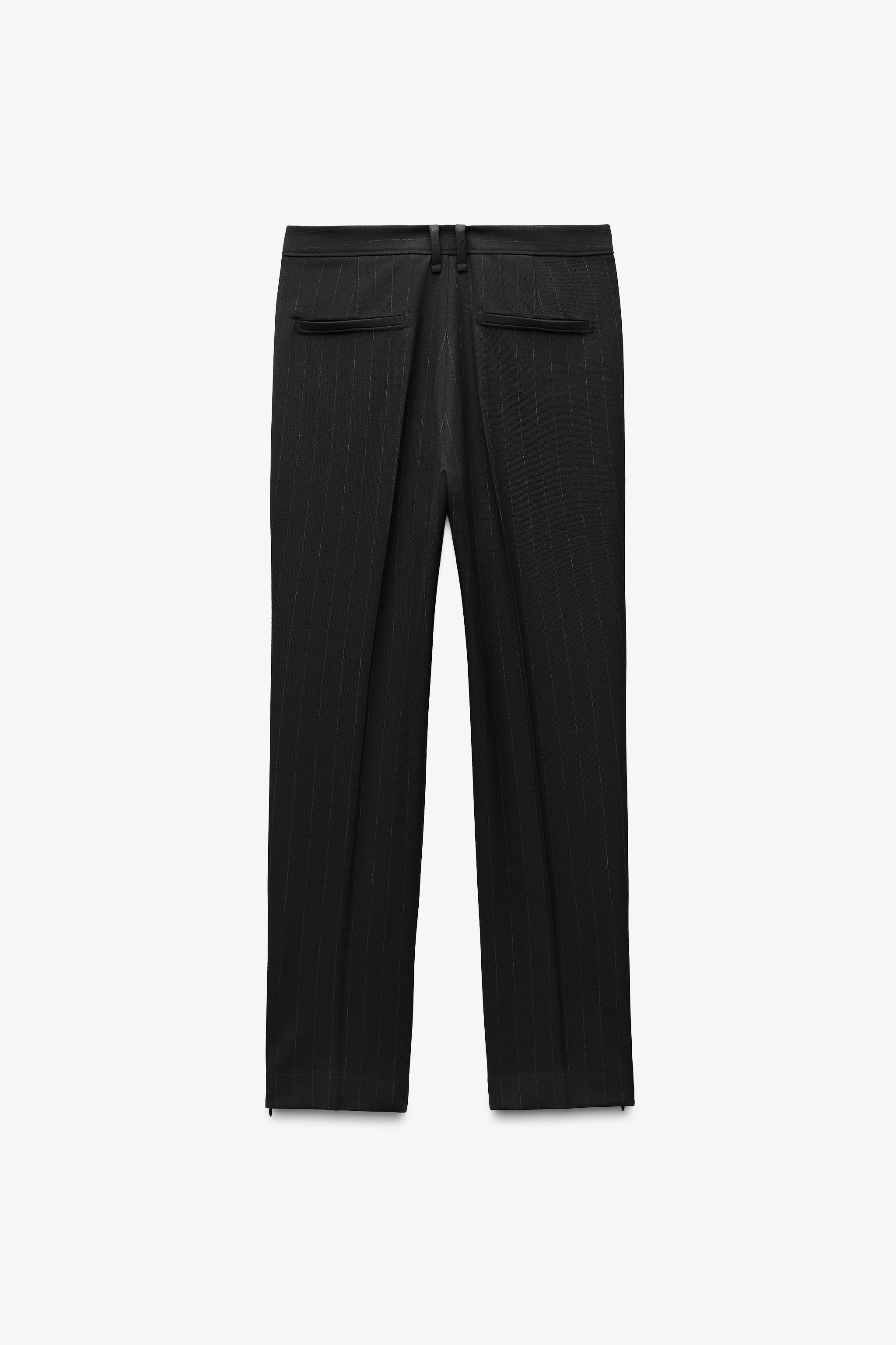 PANTALON À RAYURES FINES COLLECTION ZW - Noir | ZARA France PANTALON À RAYURES FINES COLLECTION ZW - Noir | ZARA France