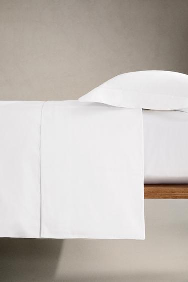 (300 THREAD COUNT) THICK SATEEN DUVET COVER - White by Zara - Image 1