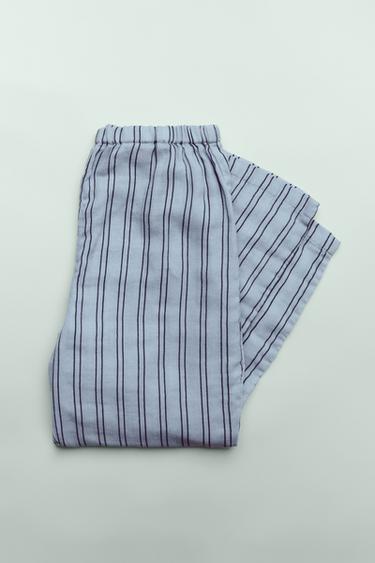 2-14 AÑOS/ PIJAMA CAMISA Y PANTALÓN RAYAS -  de Zara
